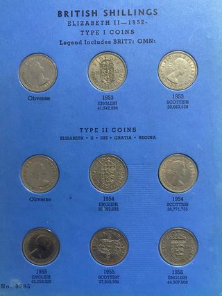 Colección Shillings Isabel II 1953-1966