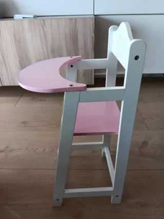 Cunas litera (o individuales) y trona para muñecas