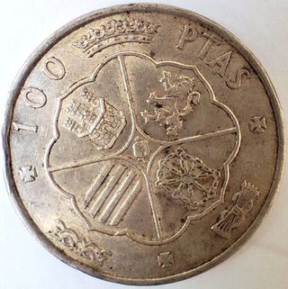 Moneda Plata España 1966 Francisco Franco