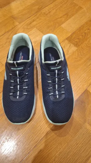 Zapatillas deportivas Skechers azul y verde