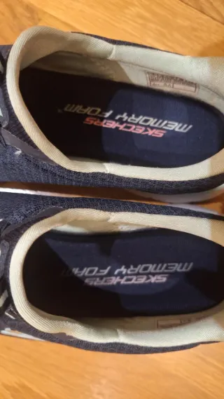 Zapatillas deportivas Skechers azul y verde