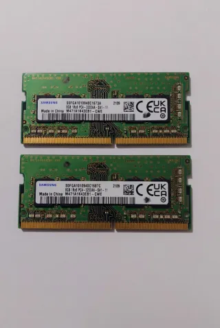 2x 8GB DDR4 3200MHz Samsung M471A1K43EB1-CWE