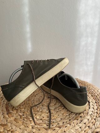 Zapatillas Ecco hombre piel verde caqui talla 42