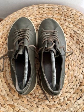 Zapatillas Ecco hombre piel verde caqui talla 42