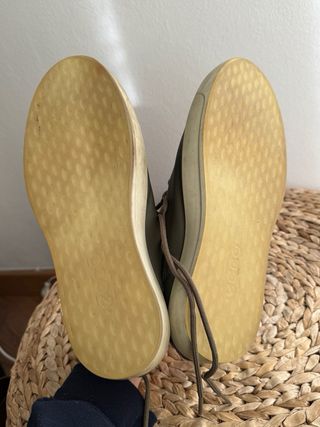Zapatillas Ecco hombre piel verde caqui talla 42