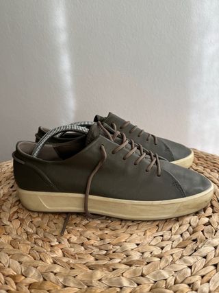 Zapatillas Ecco hombre piel verde caqui talla 42