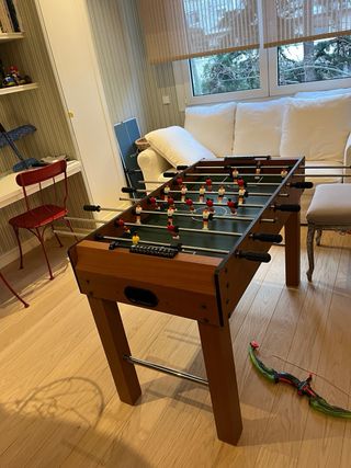 Futbolín de madera