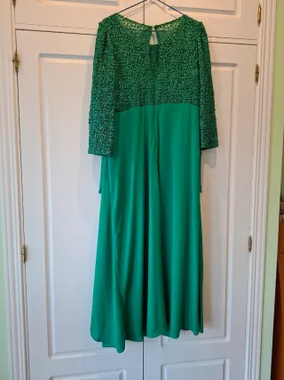 Vestido largo verde para eventos