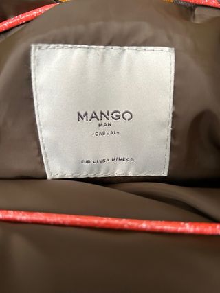 Chaqueta plumas Mango Talla L