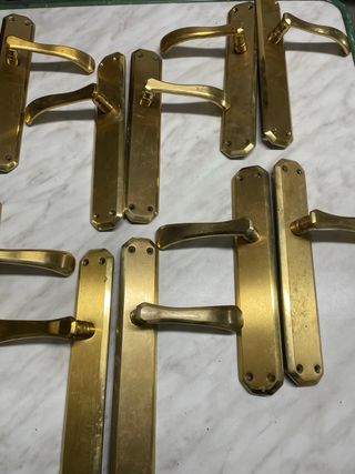 Tiradores Manivelas Puertas Interiores Latón