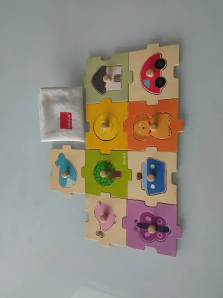 Puzzle madera Goula animales y objetos