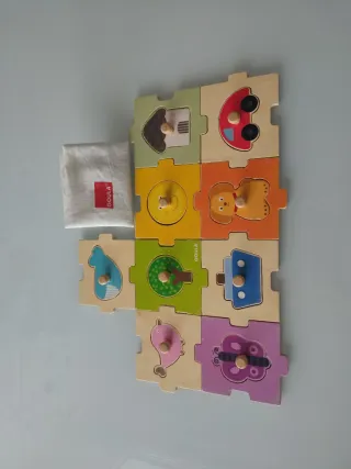 Puzzle madera Goula animales y objetos