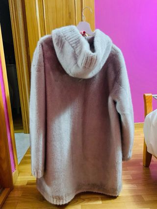 Abrigo beige de pelo