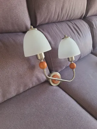 Lámpara de pared doble aplique