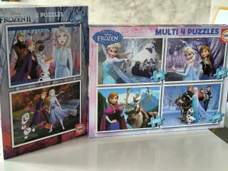 Puzzles Frozen 2 y Frozen 4 puzzles