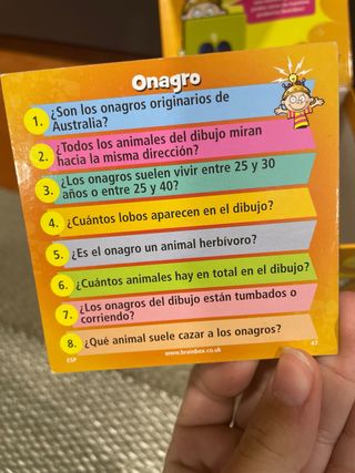 BrainBox Animales Juego de Memoria