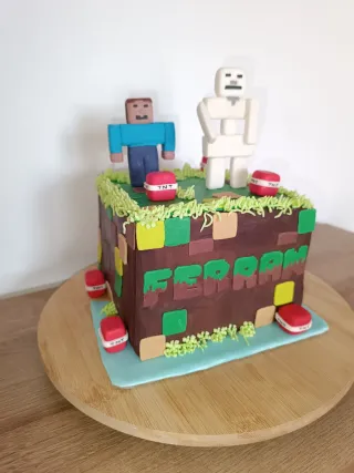 Tarta Minecraft 3D Personalizada
