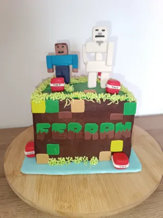 Tarta Minecraft 3D Personalizada