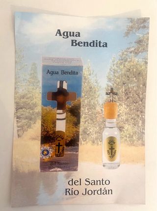 Agua Bendita del Río Jordán - Certificado Original