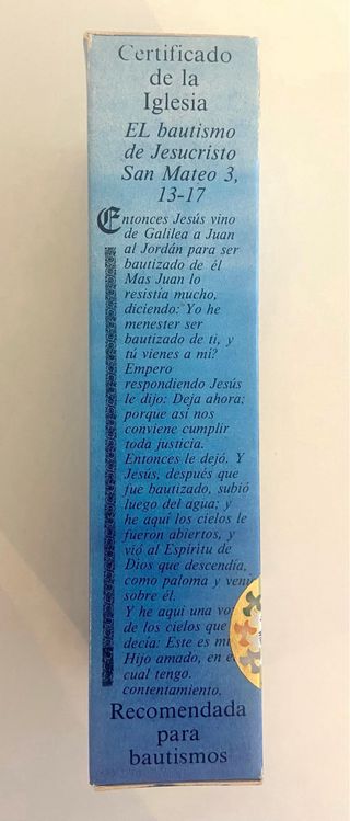 Agua Bendita del Río Jordán - Certificado Original