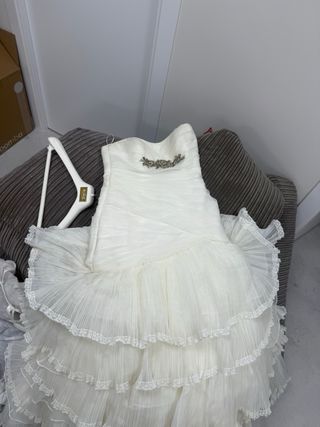 Vestido de Novia Sirena con Pedrería. Rosa Clará