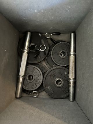 Mancuernas ajustables con discos