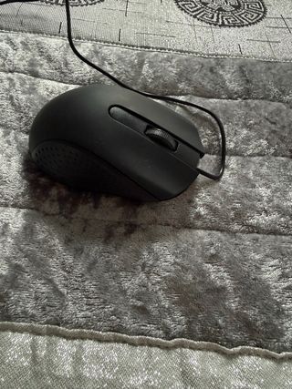 Ratón de ordenador negro.