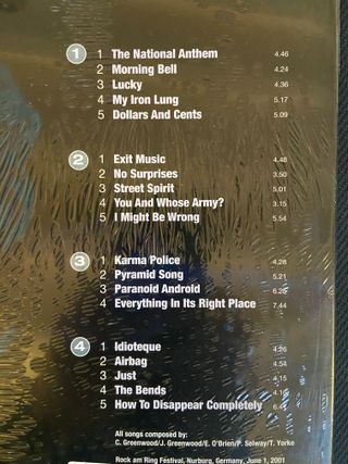 Radiohead Rocks Germany 2001 2 LP