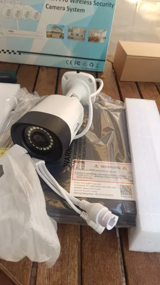 Sistema Seguridad Hiseeu Inalámbrico 4 Cámaras + H