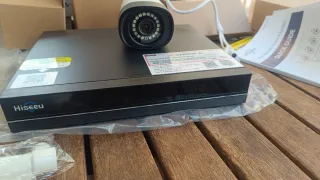 Sistema Seguridad Hiseeu Inalámbrico 4 Cámaras + H