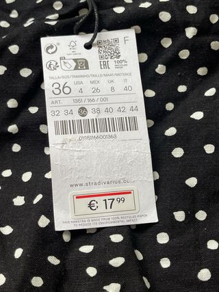 Falda corta lunares blancos Talla S