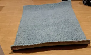 Alfombra celeste pelo medio 180 x 130