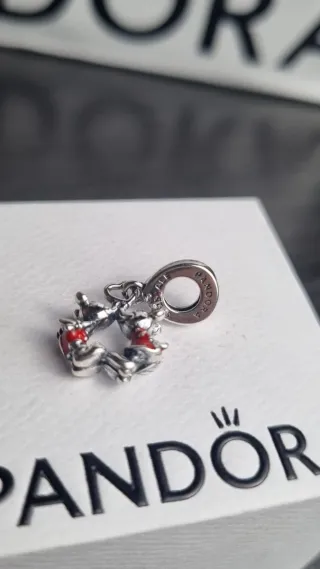 Charm Pandora San Valentín Disney Mickey Minnie
