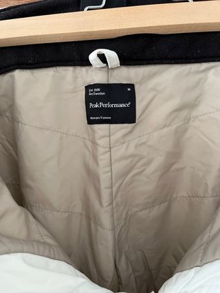 Pantalón esquí Peak Performance mujer blanco