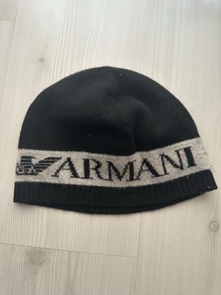 Gorro Armani Negro y Gris