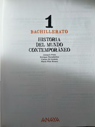 Historia del Mundo Contemporáneo 1.