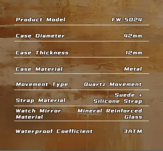 Reloj Mark Fairwhale Hombre Negro/Marrón