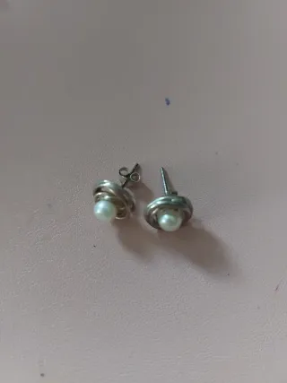 Pendientes Tous Nido Perla Plata