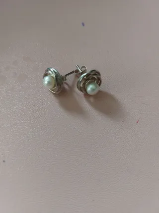 Pendientes Tous Nido Perla Plata