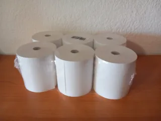 6 Rollos de papel térmico para tiques 80×80×12