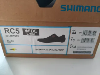 Zapatillas Ciclismo Shimano RC5 Wide Negras 44