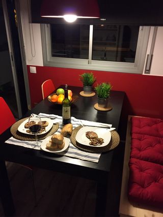 Mesa comedor negra Ikea de 4 a 8 comensales