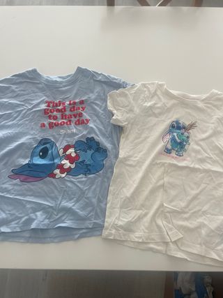 Conjunto 2 Camisetas Stitch