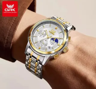 Reloj OPK Hombre Oro y Plata