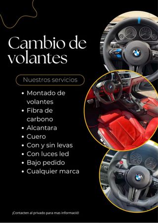 Cambio de volantes personalizados