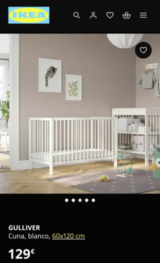 Cuna Gulliver Ikea + Colchón