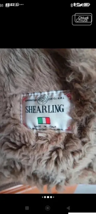Giaccone Shearling donna vintage