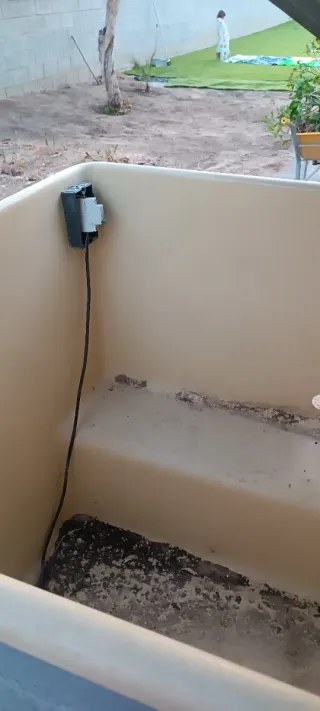 Cajón depuradora poliéster gris/verde