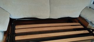 Sofá Cama Beige Tela