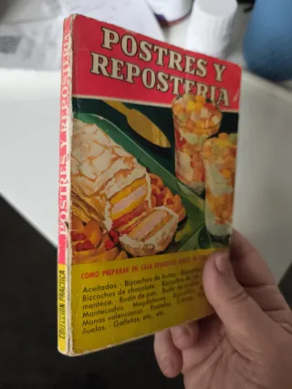 Libro de Postres y Repostería. Vintage,1a.Ed.1955